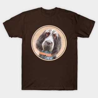 Spinone Italiano Painting - Cute Original Dog Art T-Shirt